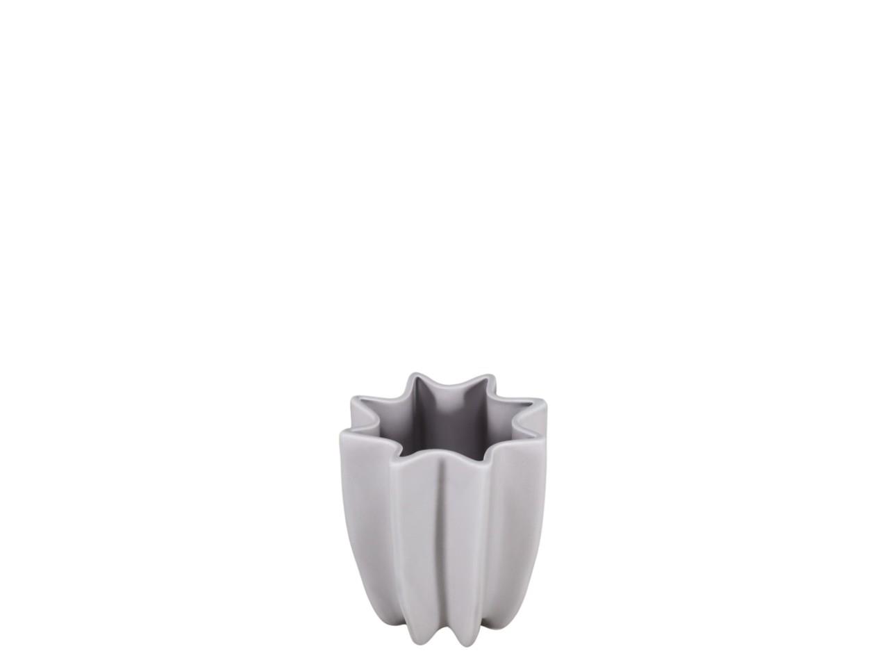 Vase Lineart taupe matt Keramik D14xH15,5cm