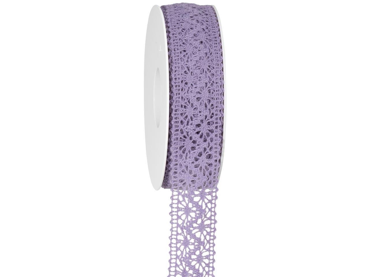 Band Spitze 25 mm 15 Meter flieder 62