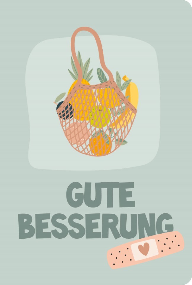 Glückwunschkarten Gute Besserung 11,5x17 cm