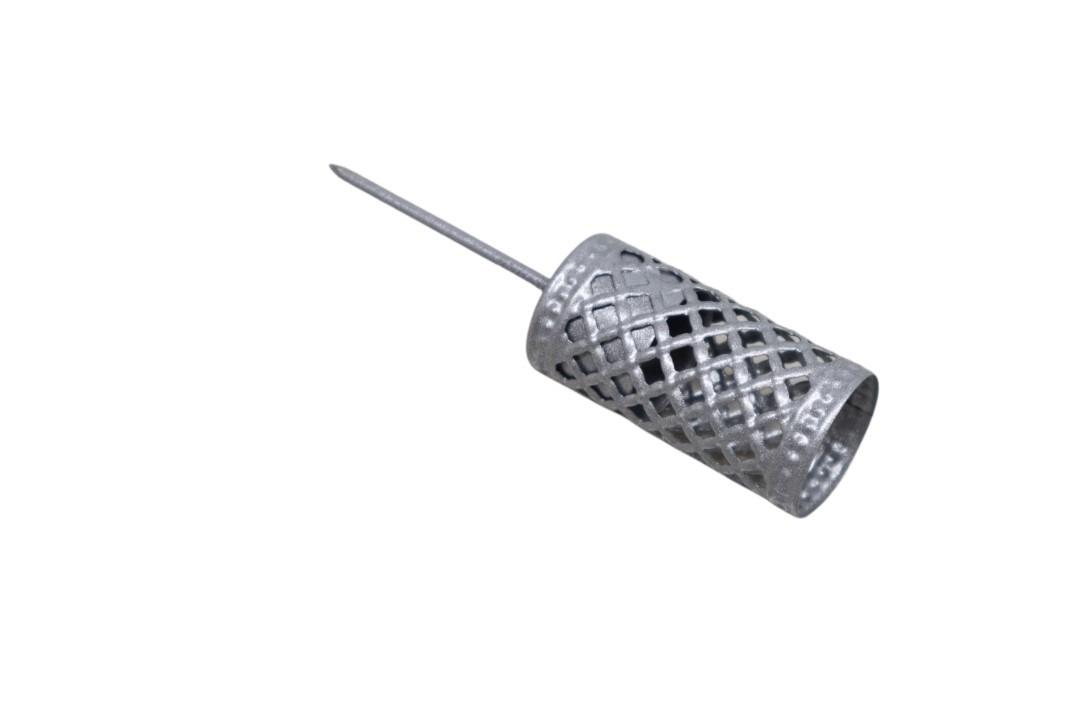 Stabkerzenhalter Filigran Metall silber D2,2 H5cm