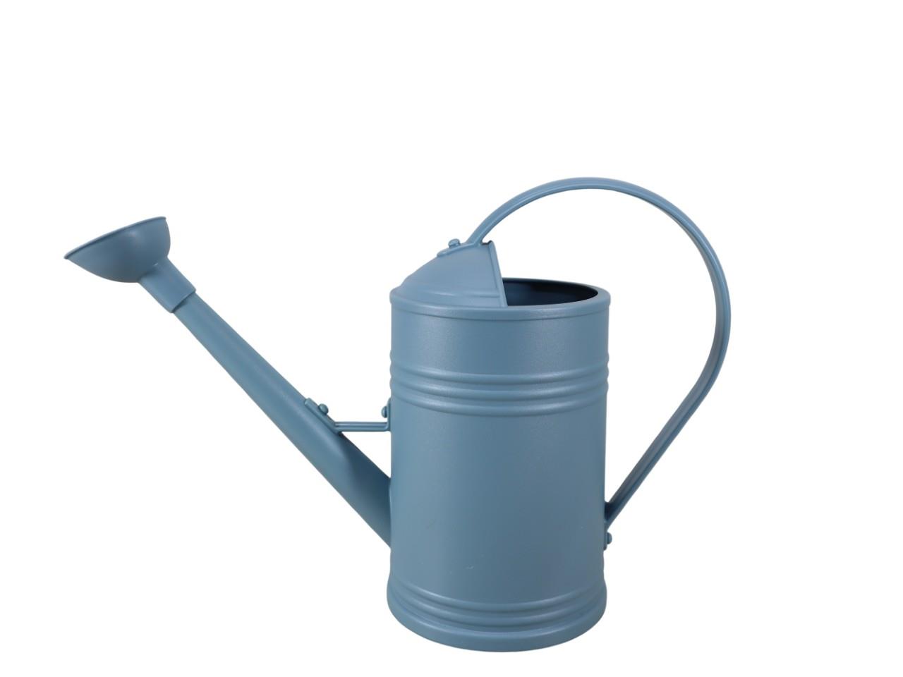 Gießkanne m. Ausgießer Kunststoff rauchblau L36x13xH24cm
