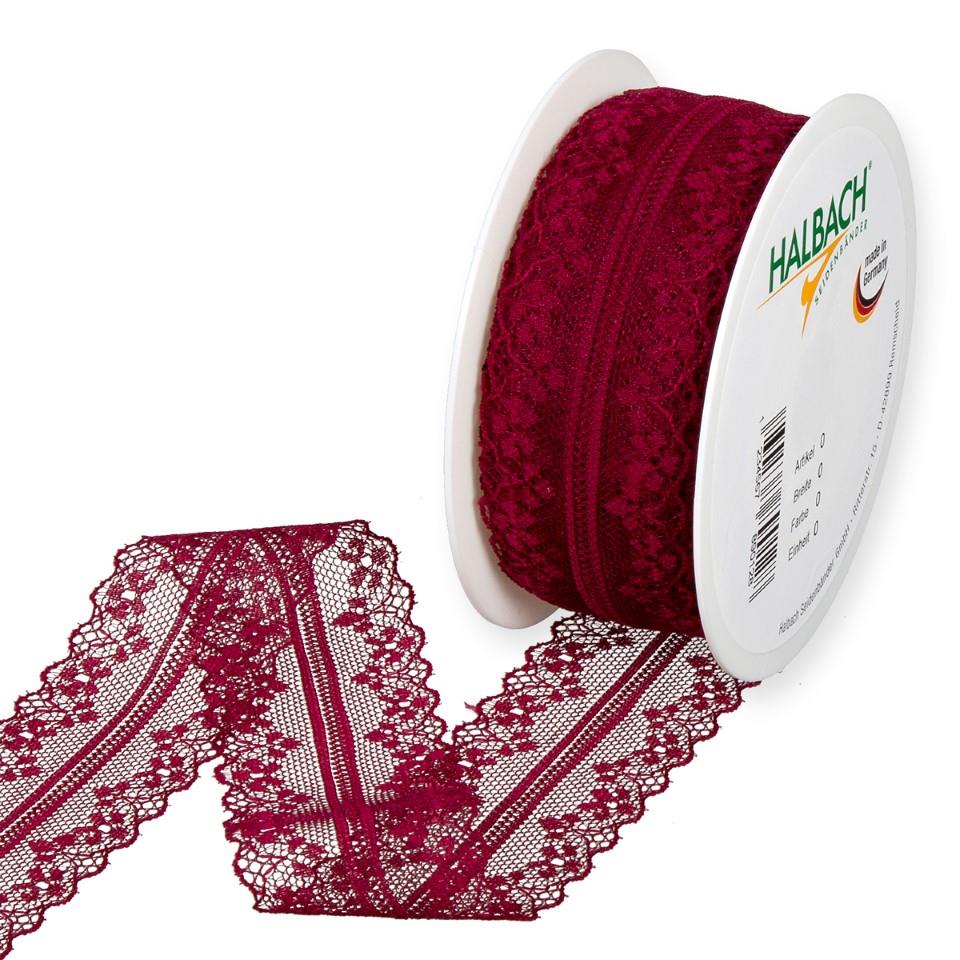 Spitze 36 mm 15 Meter wine red 65