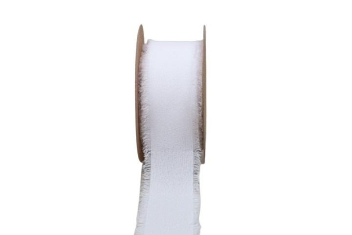 Band Chiffon 40 mm 15 Meter weiss 101