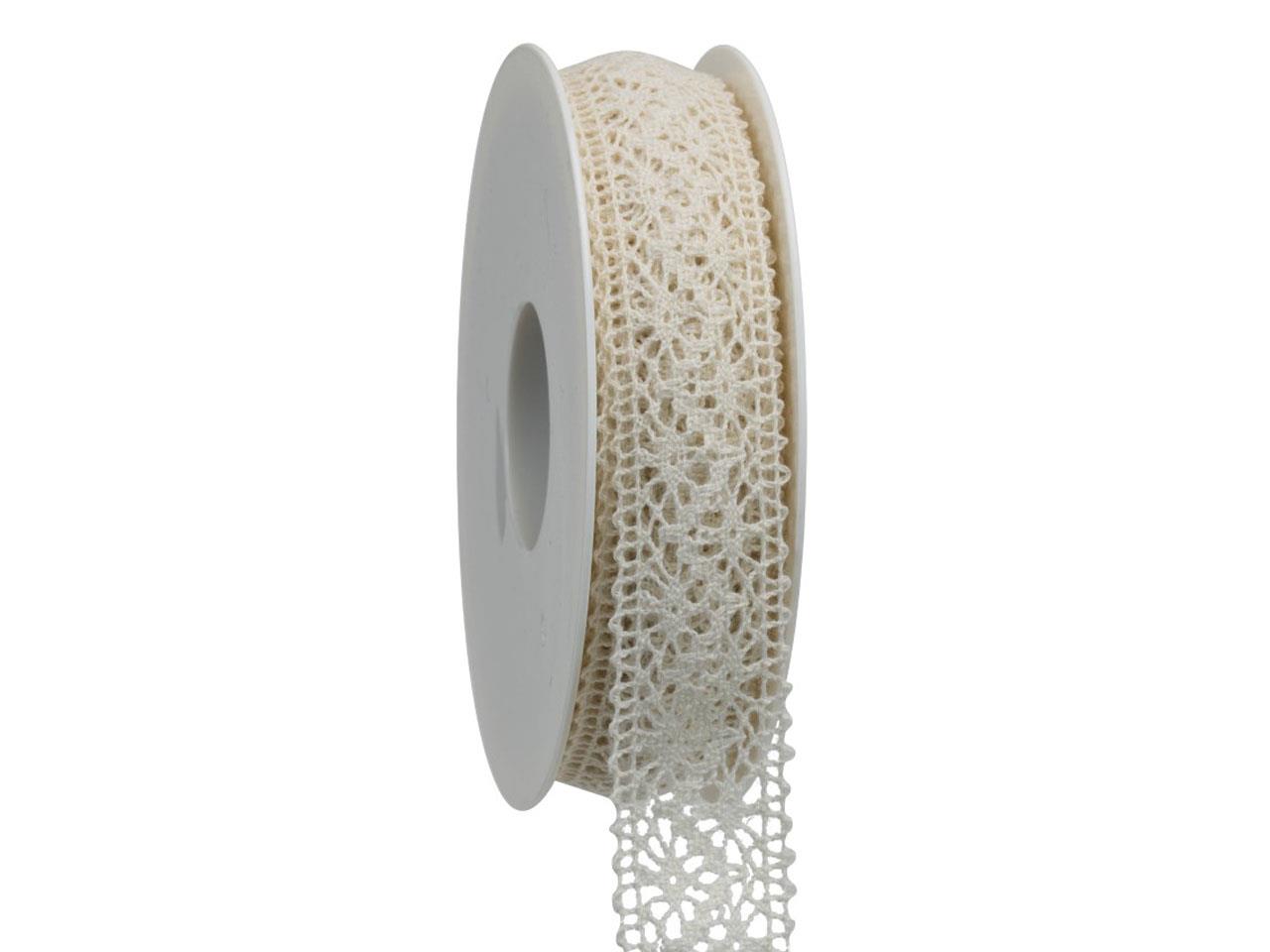 Band Spitze 25 mm 15 Meter creme 021