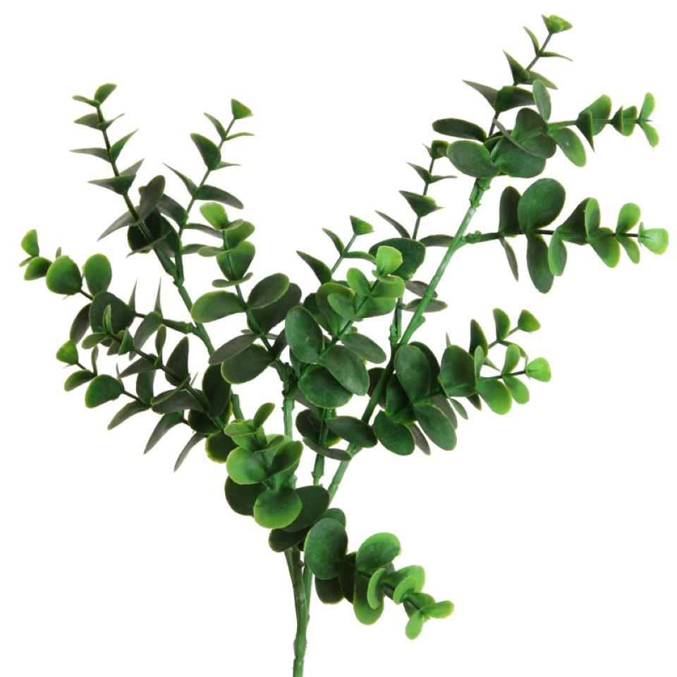 Eukalyptuszweig Plastik grün H69cm