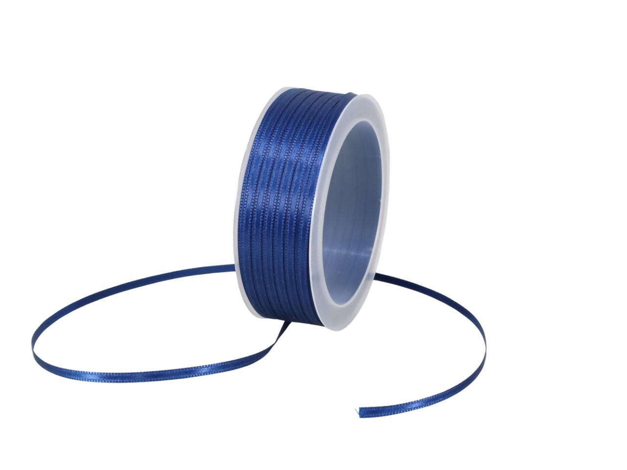 Satinband 3 mm 50 Meter nachtblau 100