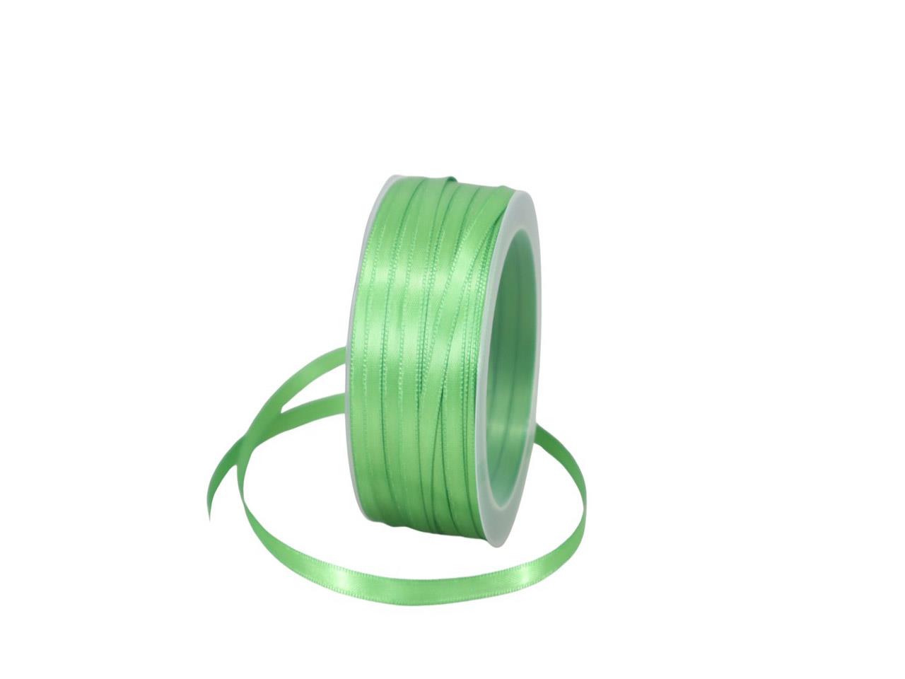 Satinband 3 mm 50 Meter apfelgrün 510