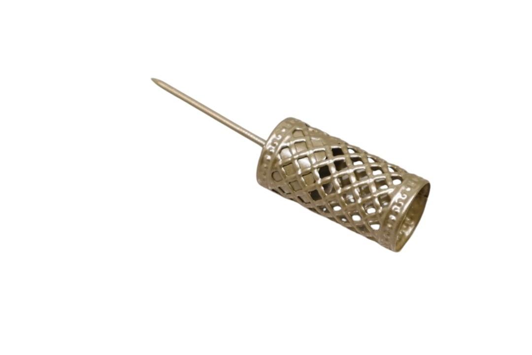 Stabkerzenhalter Filigran Metall champagner D2,2 x 5cm