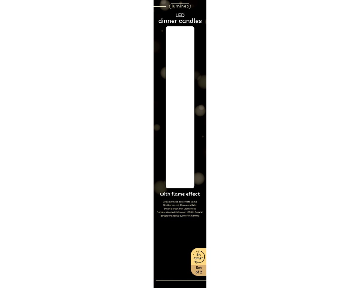 Spitzkerze LED Wachs indoor weihnachtsrot H24,5cm x D2,2cm