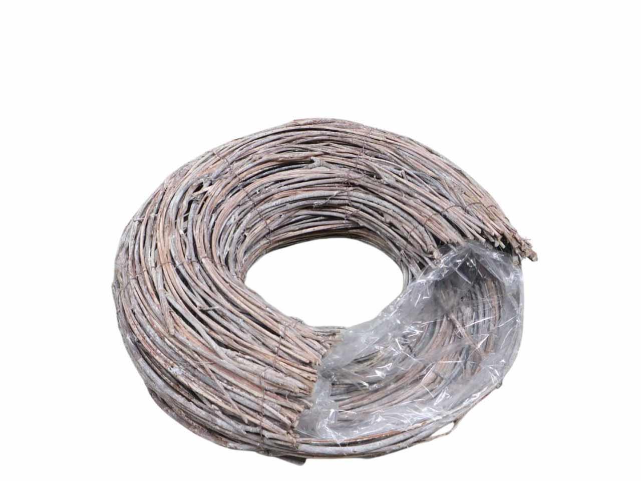 Pflanzring 1/3 geöffnet Rattan gekalkt D33cm