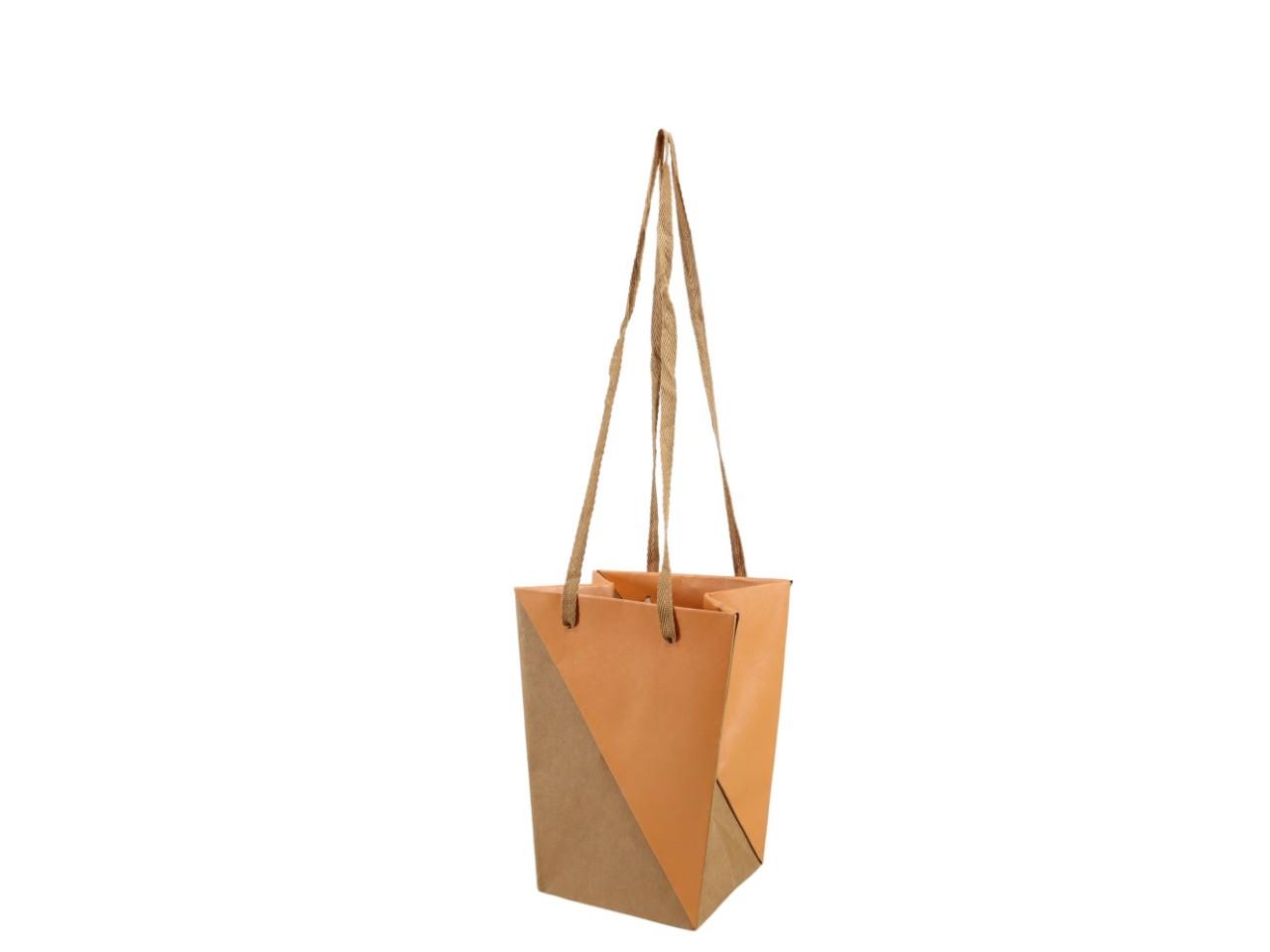 Vasen-Tasche Fortune orange 20x15x11cm