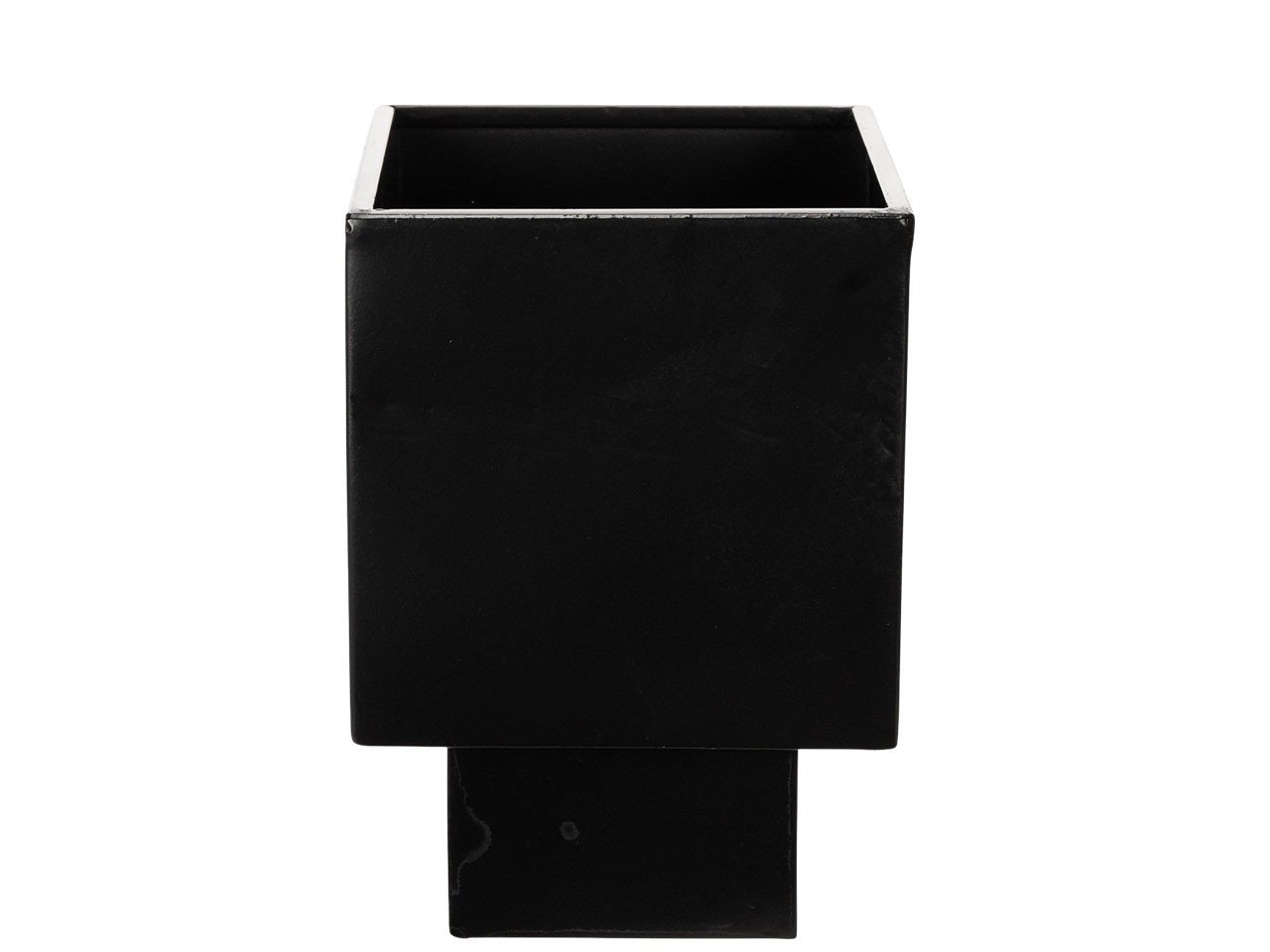 Podest Metall auf Fuß schwarz D15cm x H22cm