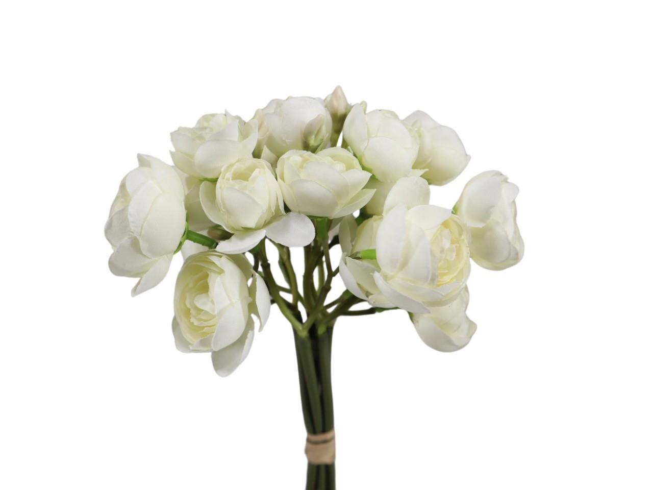 Ranuculus Bündel H33cm 25Blüten creme