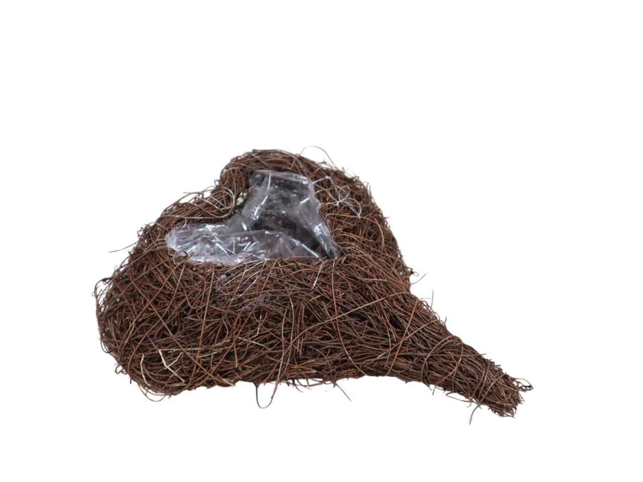 Pflanzherz Rebenmaterial natur L25x20cm