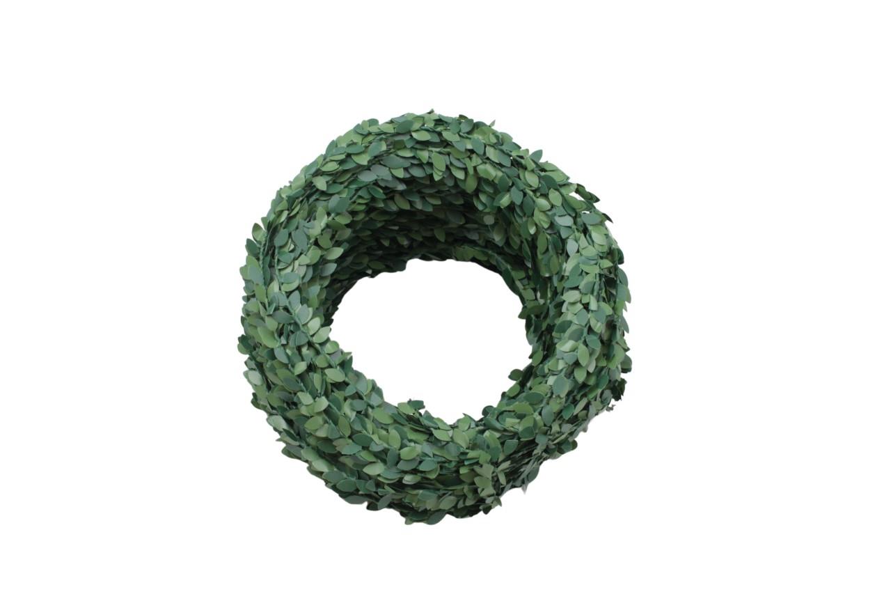 Buchsgirlande PVC 30mtr grün