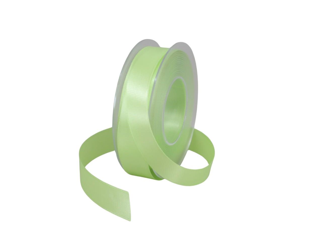 Satinband 25 mm 25 Meter lindgrün 515