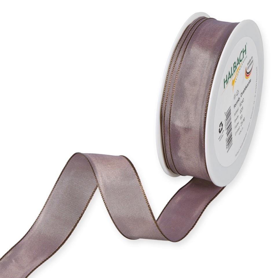 Drahtkantenband 25mm schlamm 93