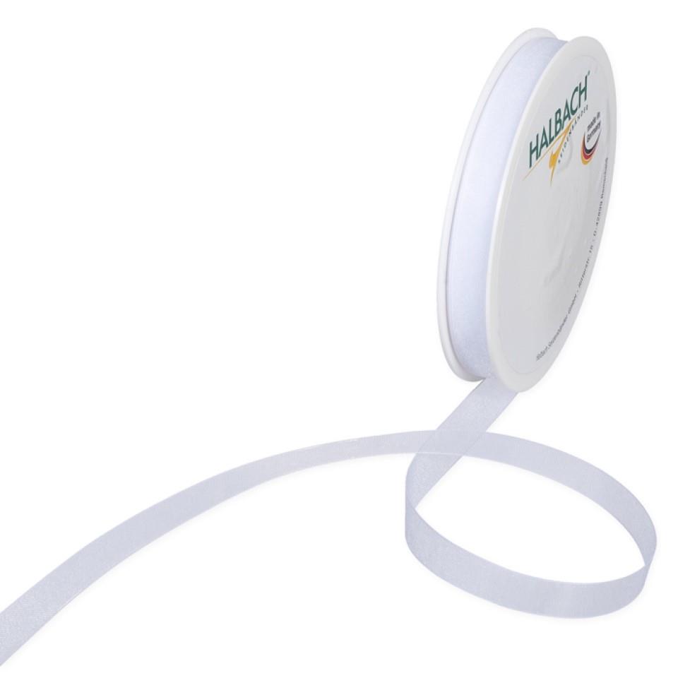 Organza 10mm o.Dr. weiß11