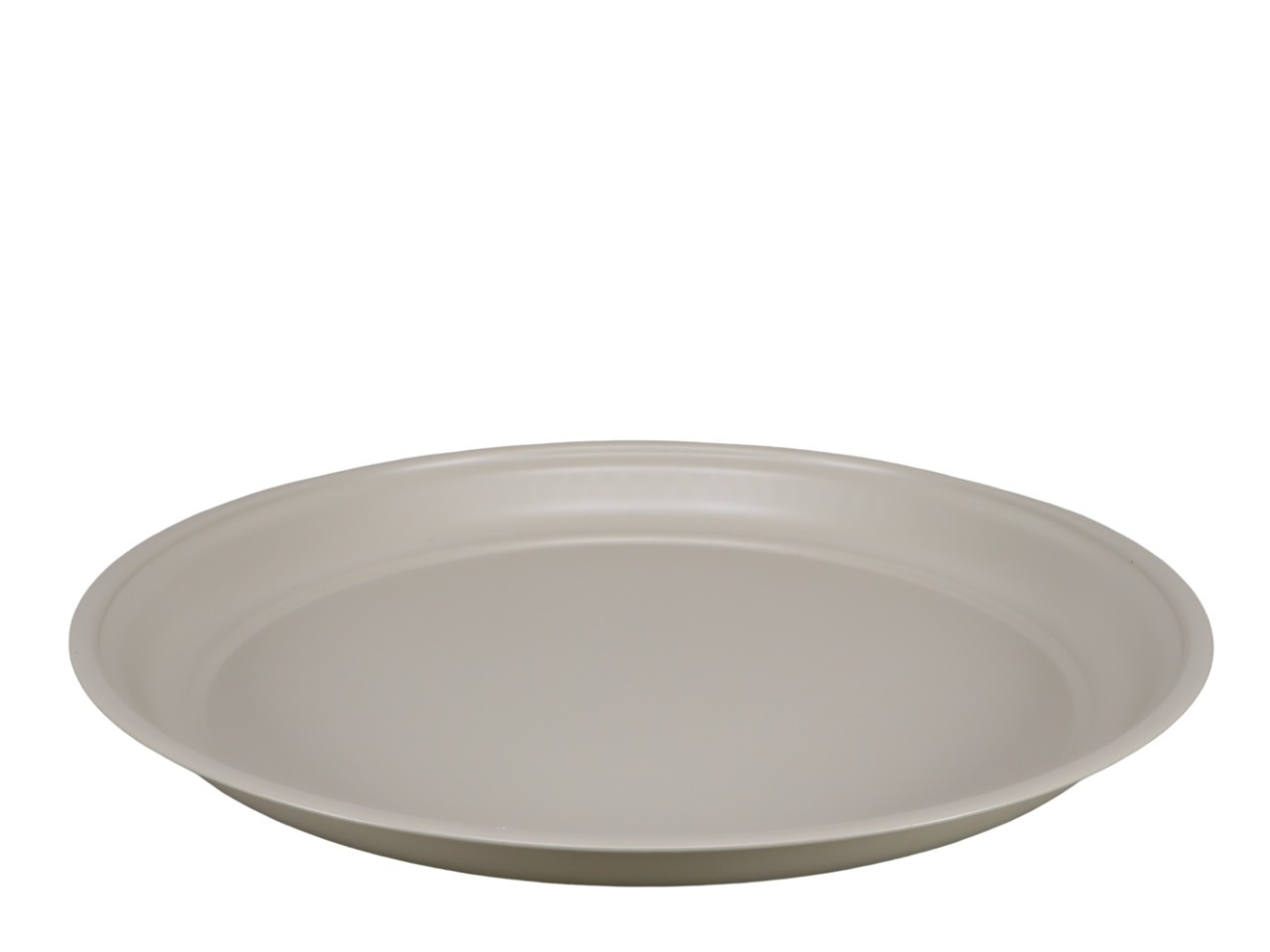 Teller Metall taupe matt D50cm
