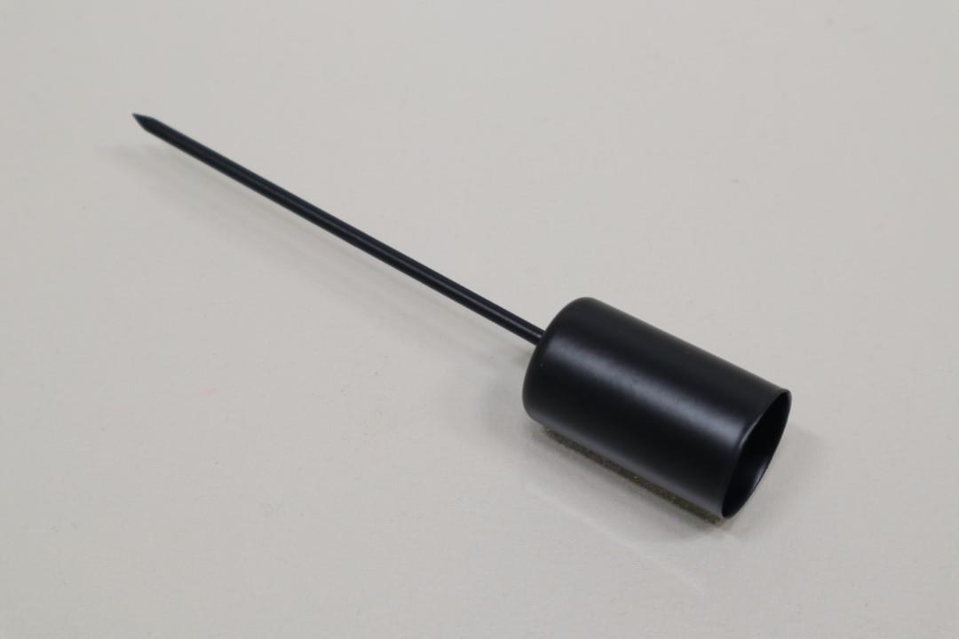Stabkerzenhalter Metall schwarz matt D2,2 H4cm Pin 7cm