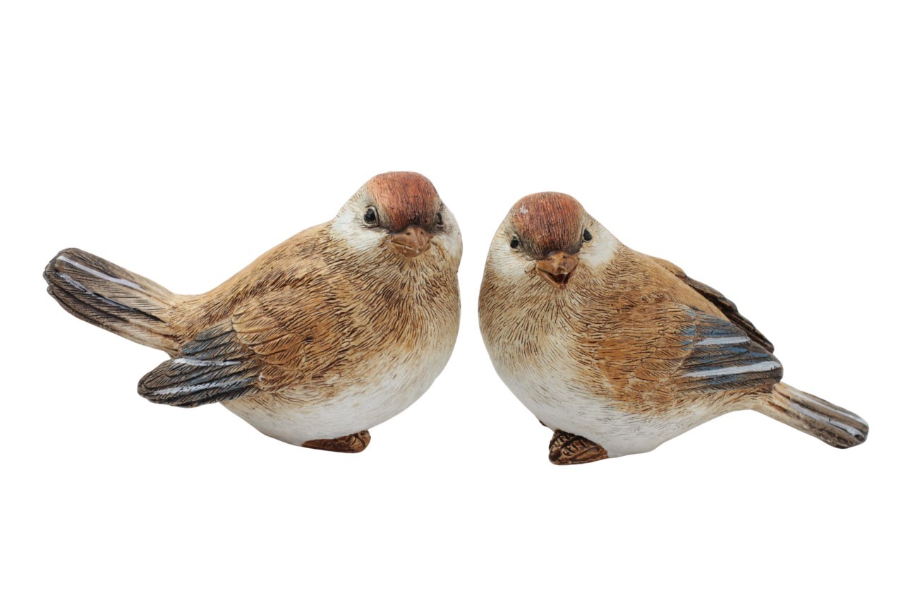 Vogel Norma Polyresin braun L8,5cm