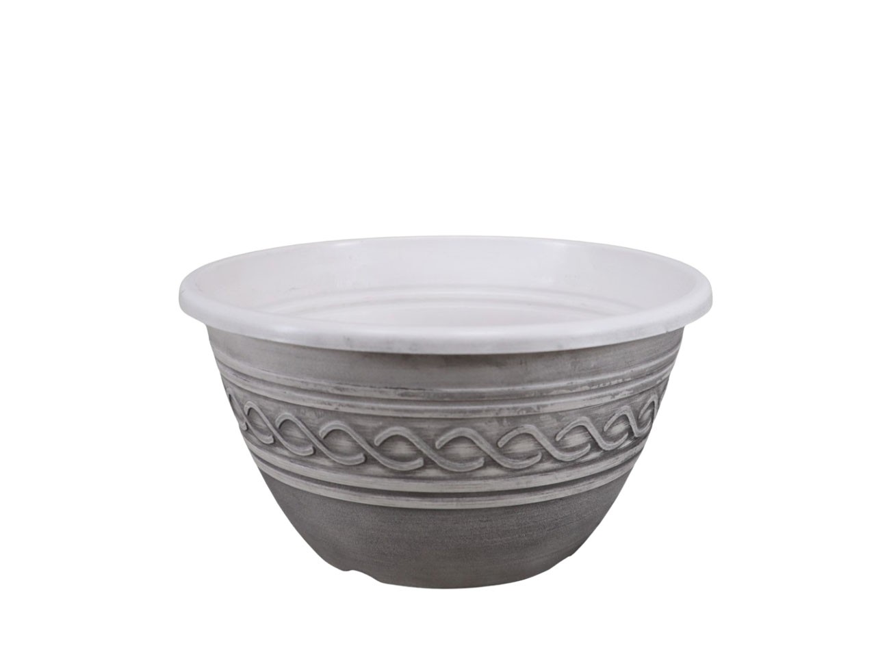 Plastikschale Bella grey-washed D25cm NETTO