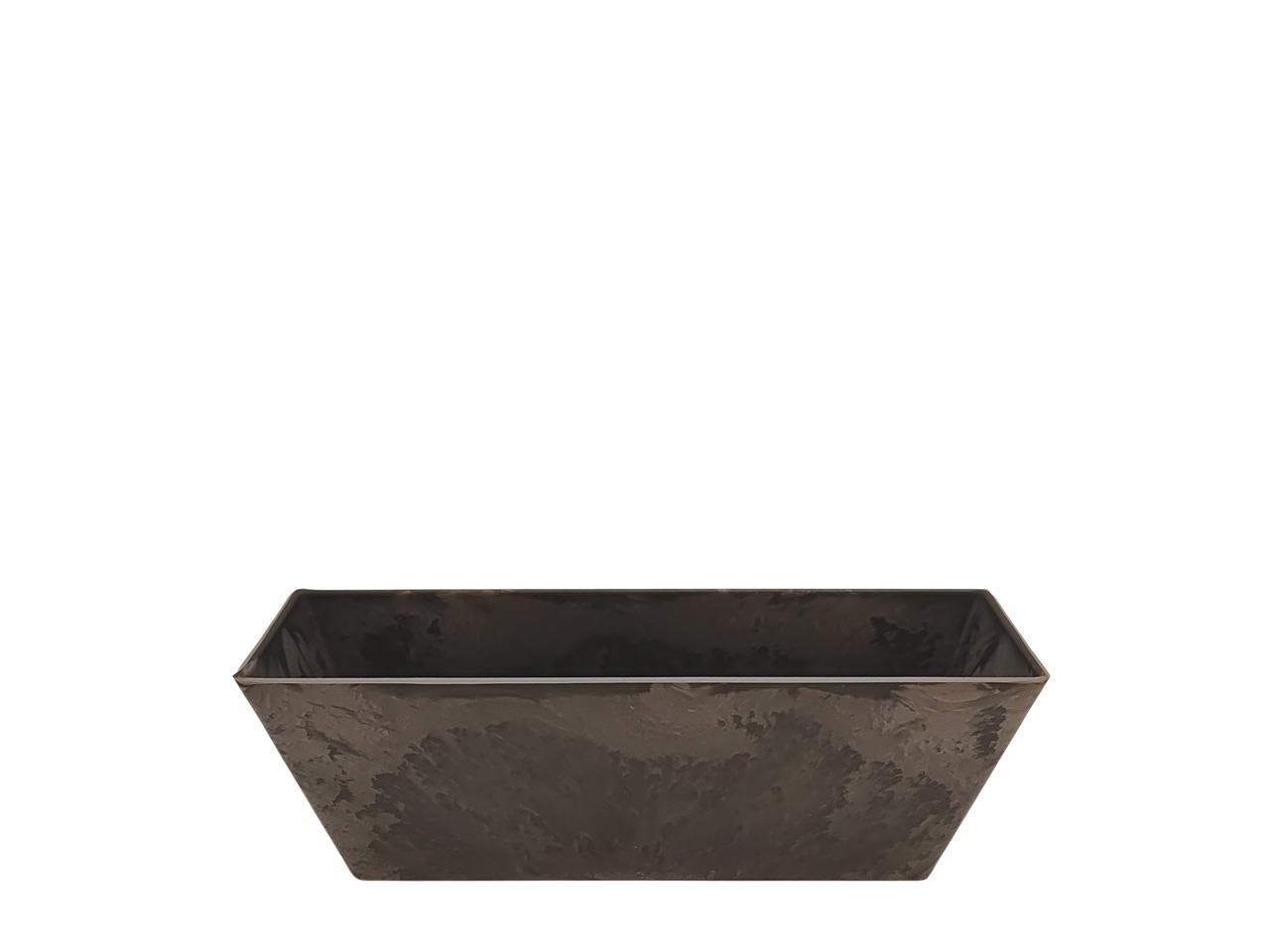 Pflanzgefäß KARA rechteckig Kunststoff anthrazit L21x7cm