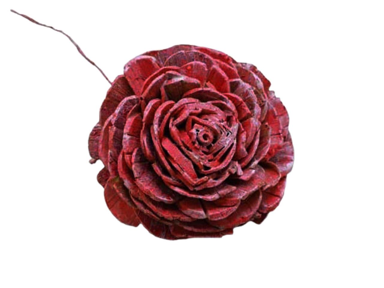 Rose Sola am Draht 10cm bordeaux