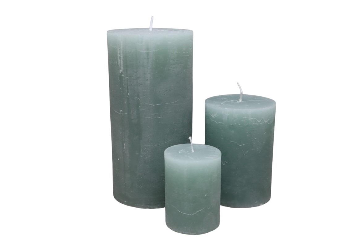 Kerze Rustika 100/70mm jade