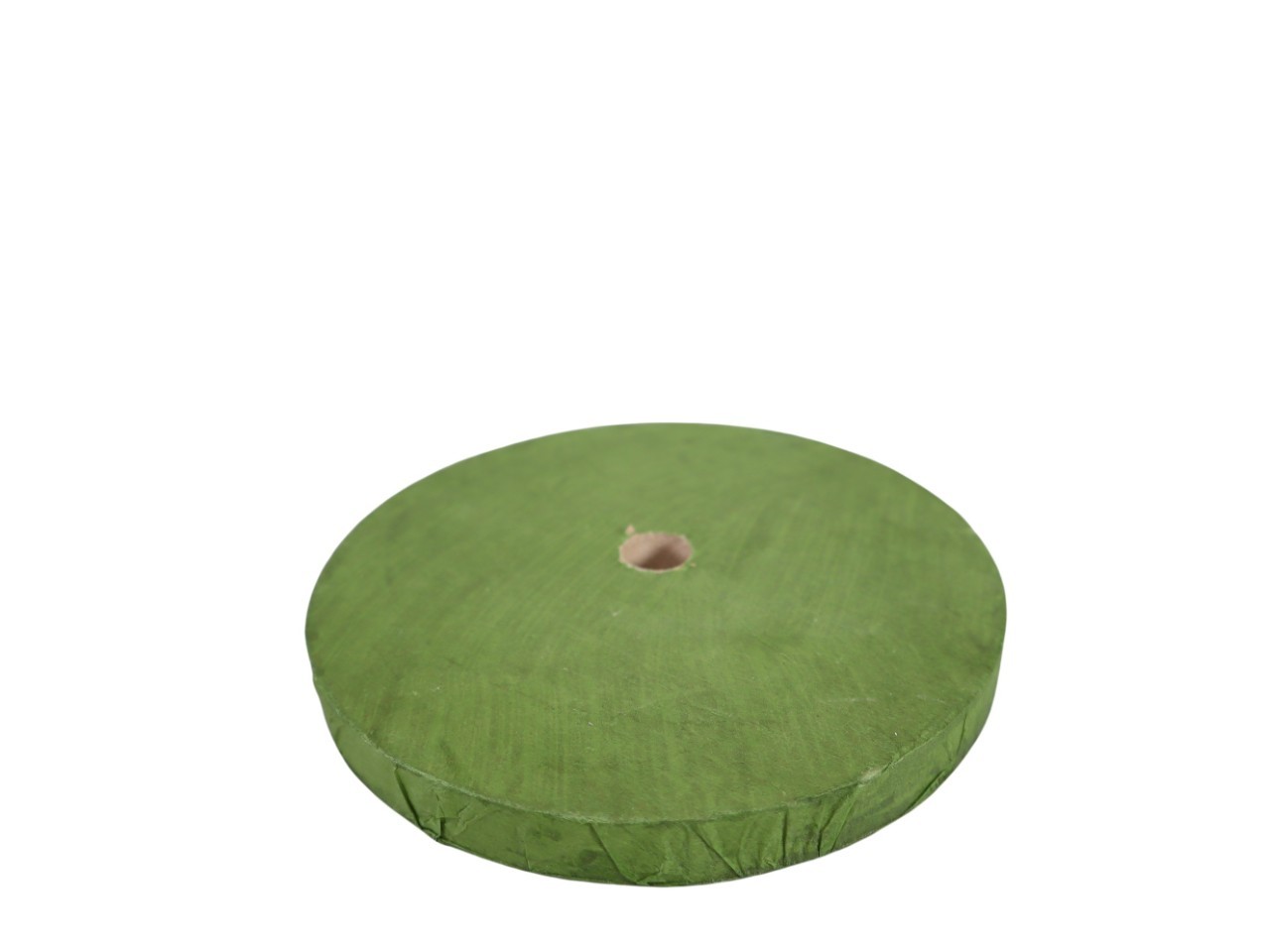 Standfuß Holz D15cm H1,5cm grün
