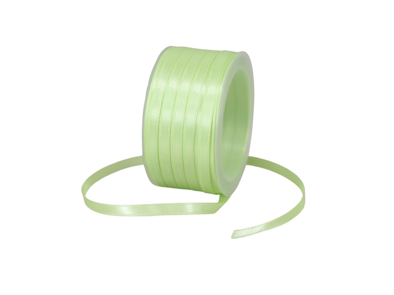 Satinband 6 mm 50 Meter lindgrün 515