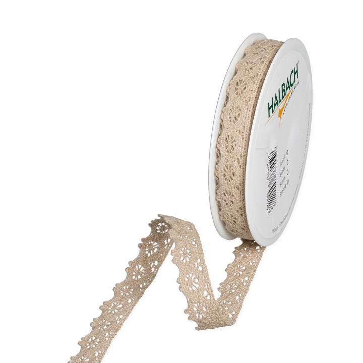 Häkelspitze Baumwolle 13 mm 7 Meter linen 72