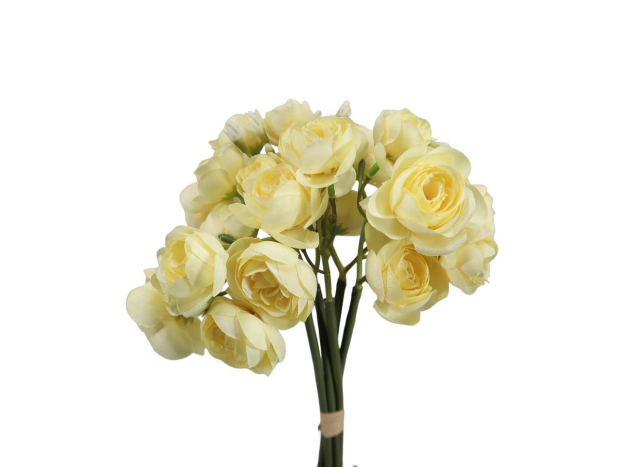 Ranuculus Bündel H33cm 25Blüten vanille