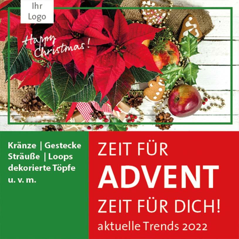 ekaflor Advent Anzeigenvorlage 2 PDF+JPG