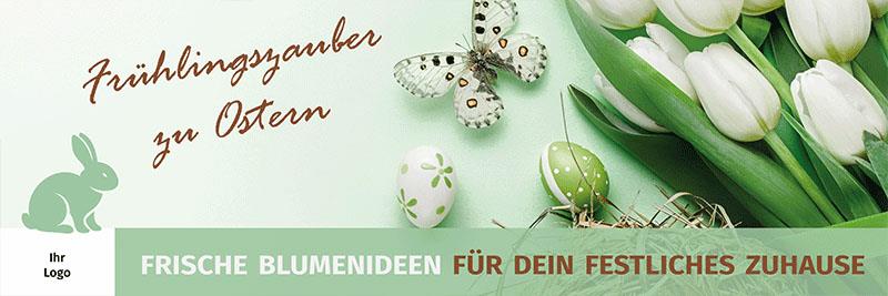 ekaflor Ostern 2025 Spannbanner mit Ösen inkl. Druck