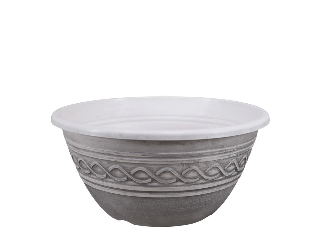 Plastikschale Bella grey-washed D30cm NETTO