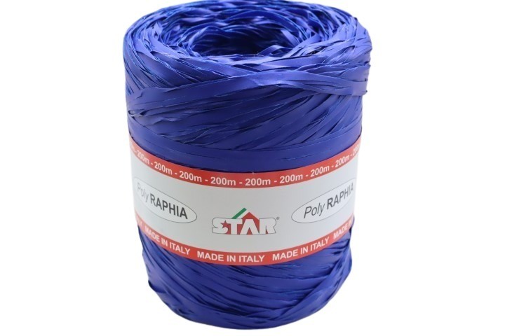 Polyraphia 15mm 200 Meter, blau -01