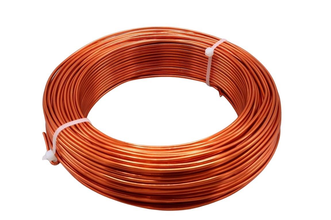 Aluminium-Draht 2,0 60m/500 gr. orange NETTO