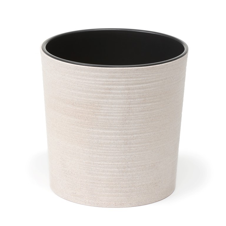 Eco Topf Plastik 30cm rund cream m.Einsatz 844-05