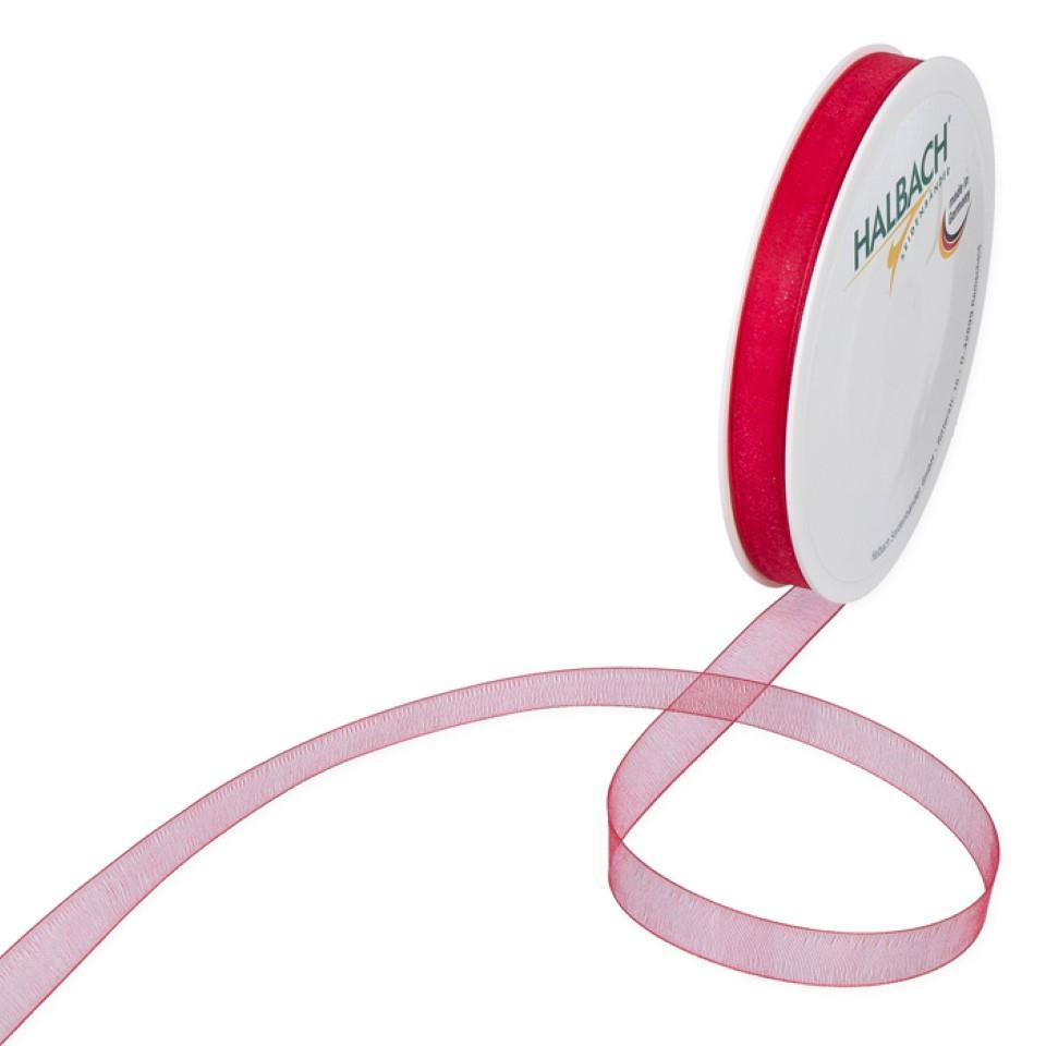 Organza 10mm o.Dr. rot77