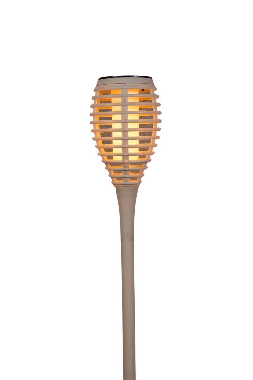 Solarfackel -Thomas- Flammeneffekt m. 12LED 61x10 cm sand