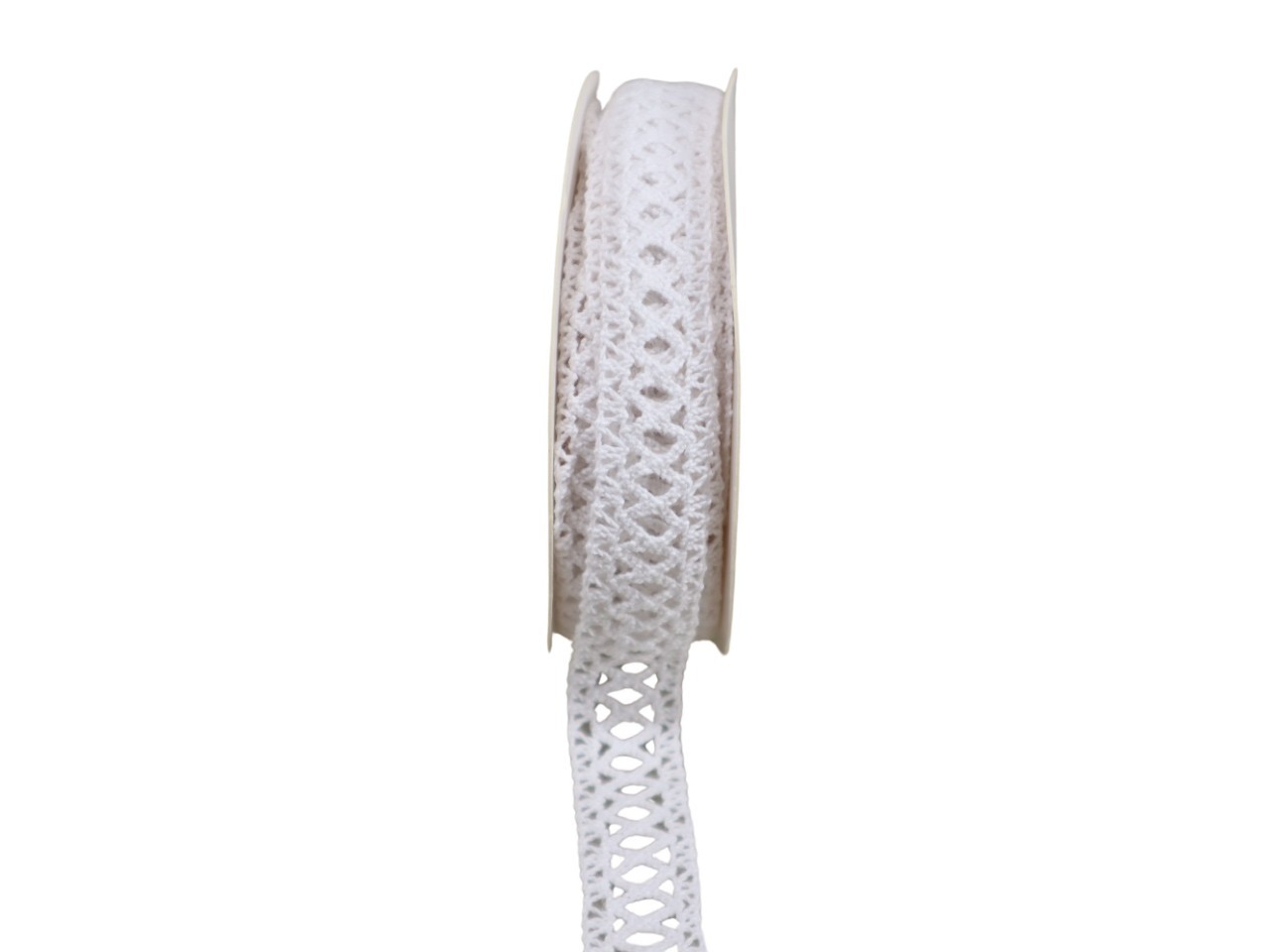Spitzenband Baumwolle weiß 1,8cm
