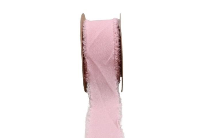 Band Chiffon 40 mm 15 Meter altrosa 107
