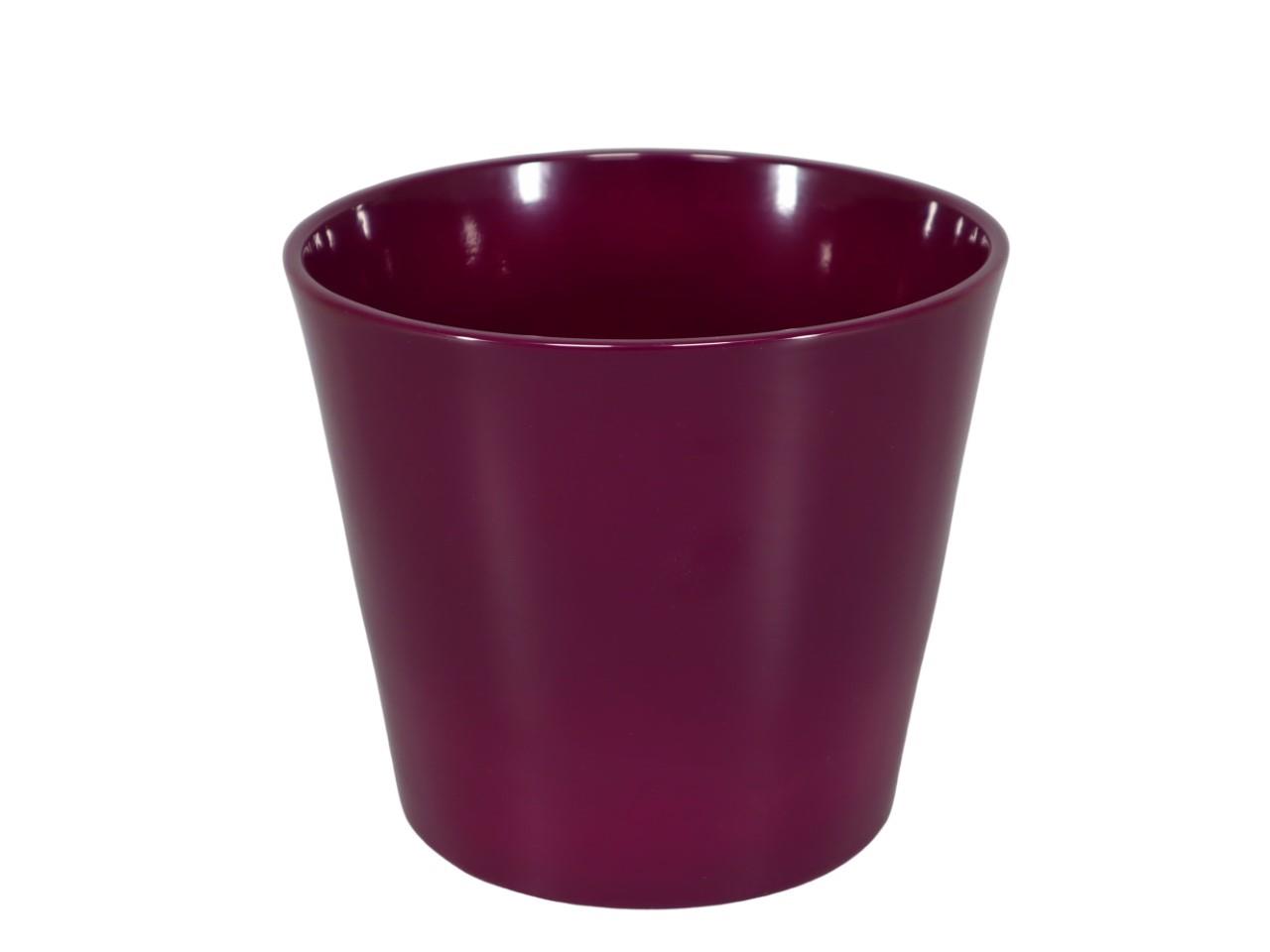 Keramikübertopf Serie 440  8cm brombeere glanz