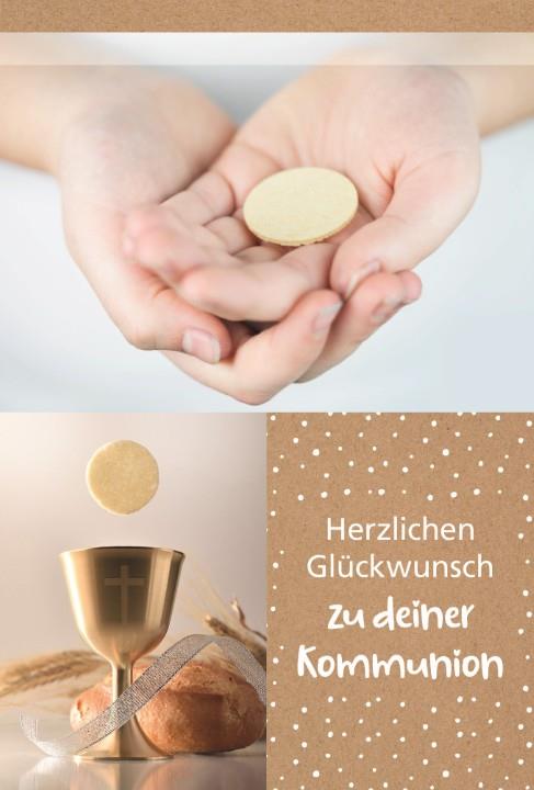 Glückwunschkarten Kommunion 11,5x17 cm