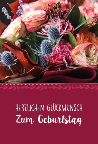 Minikarten Zum Geburtstag 7,5x5 cm