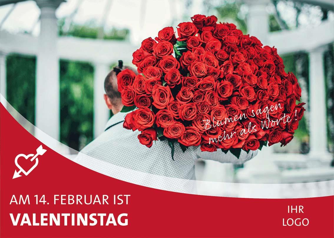 ekaflor Valentinstag Großflächenplakat inkl. Druck 02