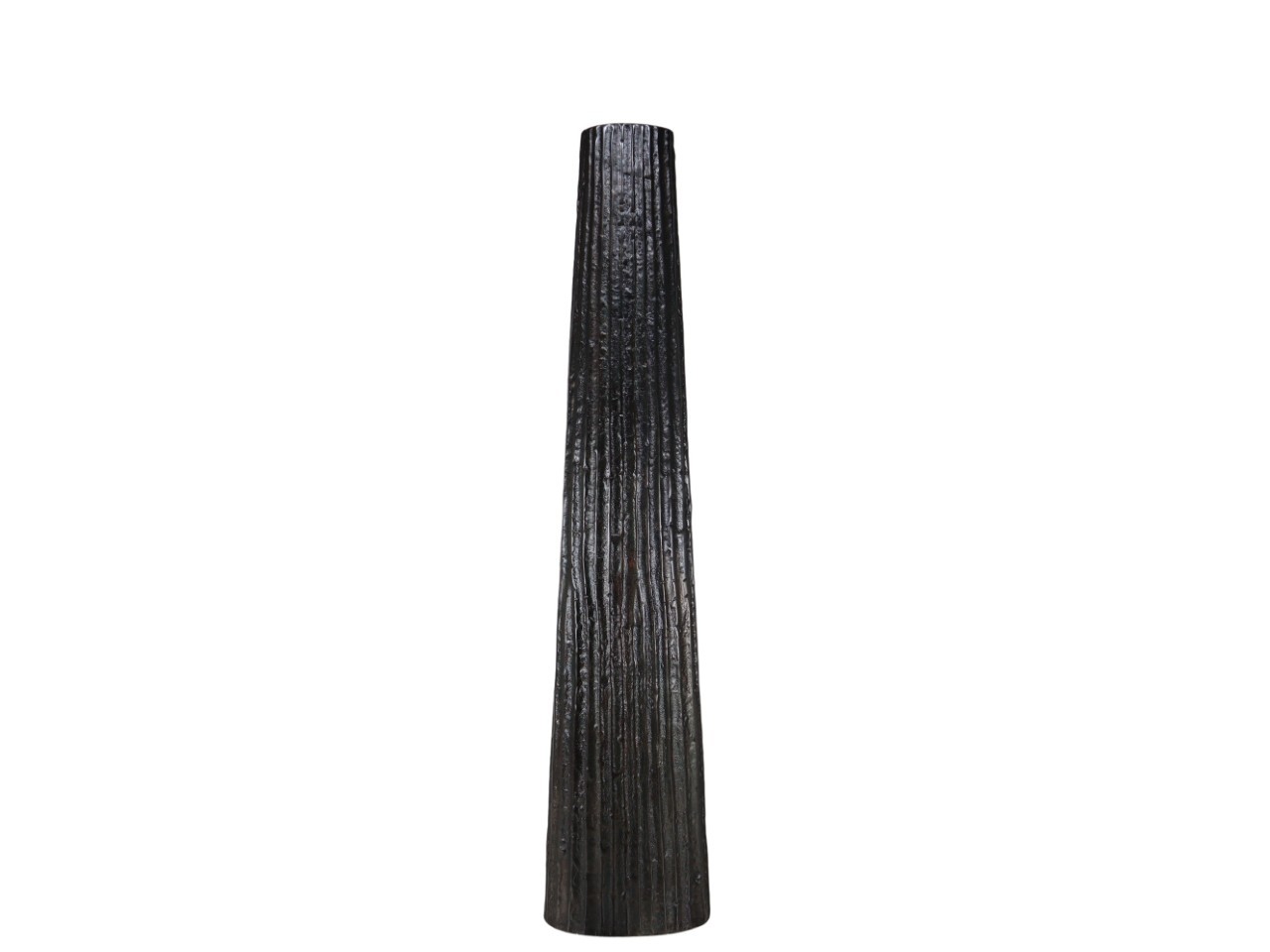 Vase  Aluminium schwarz H149x18x29cm