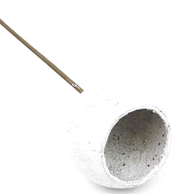 Bell Cup gestielt white washed