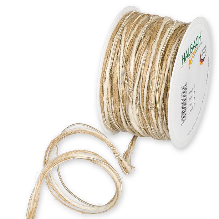 Kordel Materialmix 5 mm 18 Meter 72 natur